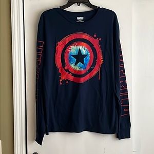 Men’s Marvel Captain America long sleeve tshirt